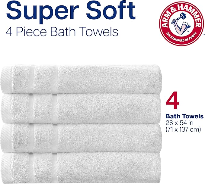 Arm & Hammer Super Soft Hand Towels, 2 Piece, Khaki