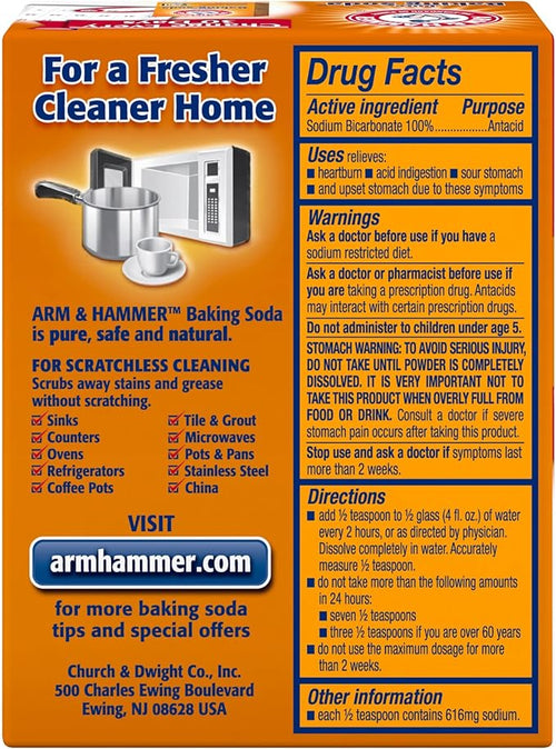 Arm & Hammer Baking Soda,8 Ounce (Pack of 24)