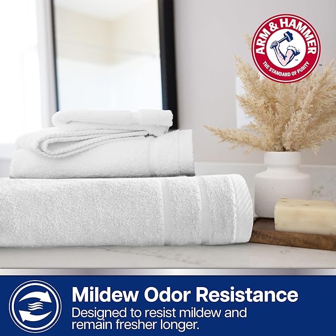 Arm & Hammer Super Soft Hand Towels, 2 Piece, Khaki