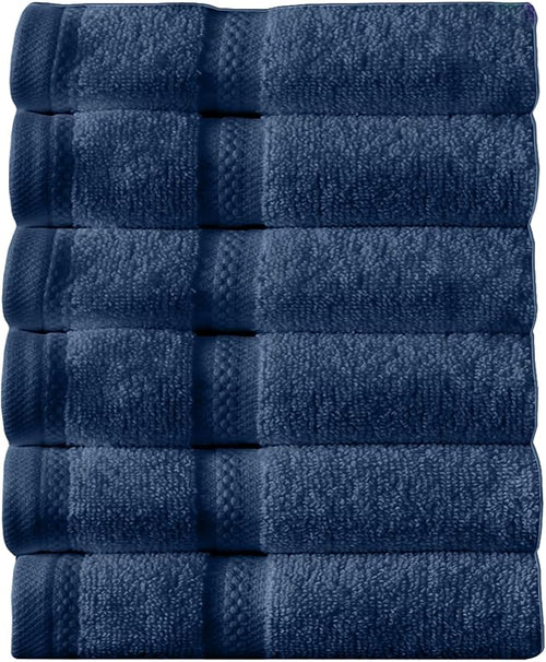 Arm & Hammer Performance Towel Washcloth Set, 6 Piece, Dark Blue