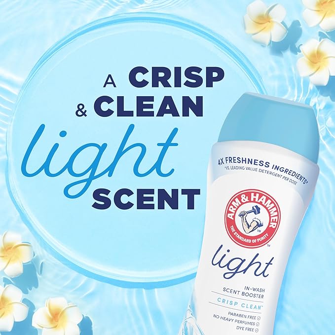Arm & Hammer Clean & Simple in-wash Scent Booster Crisp Clean 24oz(Pack of 4)