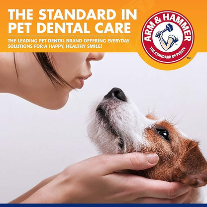 Arm & Hammer for Pets Tartar Control Dog Dental Care Kit, Dog Toothpaste Kit with Toothbrush and Finger Brush for Oral Hygiene and Fresh Breath Care, Banana Mint Flavor, 2.5 oz, 3-Piece Kit