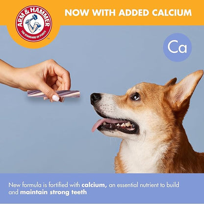 Arm & Hammer for Pets Smoothies Dental Treats for Dogs with Baking Soda and Calcium, Treat Chews Help Fight Bad Breath, Plaque & Tartar, Mint Blueberry & Mint, 8 Pcs