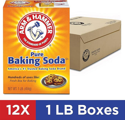 Arm & Hammer Baking Soda, 1 Pound (Pack of 12)
