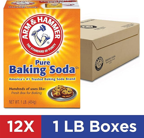 Arm & Hammer Baking Soda, 1 Pound (Pack of 12)