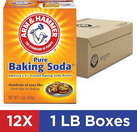 Arm & Hammer Baking Soda, 1 Pound (Pack of 12)