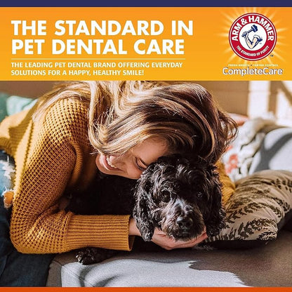 Arm & Hammer Complete Care Enzymatic Dog Toothpaste with Baking Soda and Calcium, Fluoride Free Formula for Plaque Tartar Control and Fresh Breath, Chicken Flavor, 6.2 Oz - 6 Pack