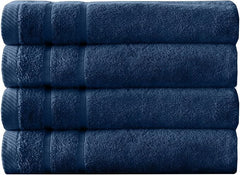 Arm & Hammer Super Soft Bath Towels, 4 Piece, Dark Blue