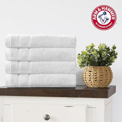 Arm & Hammer Super Soft Bath Towels, 4 Piece, Grey